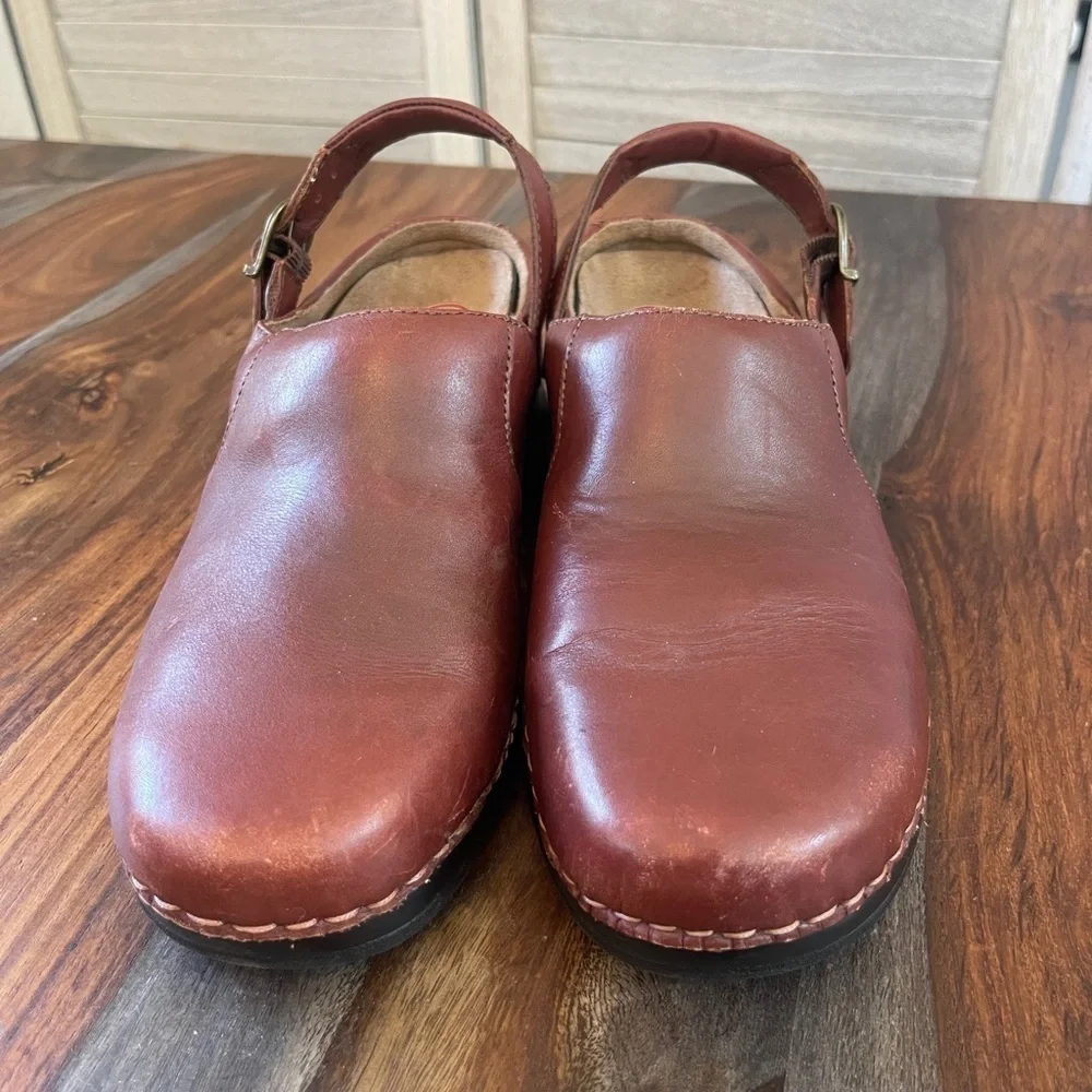 Klogs USA Leather Strap Back Shoes Size 9